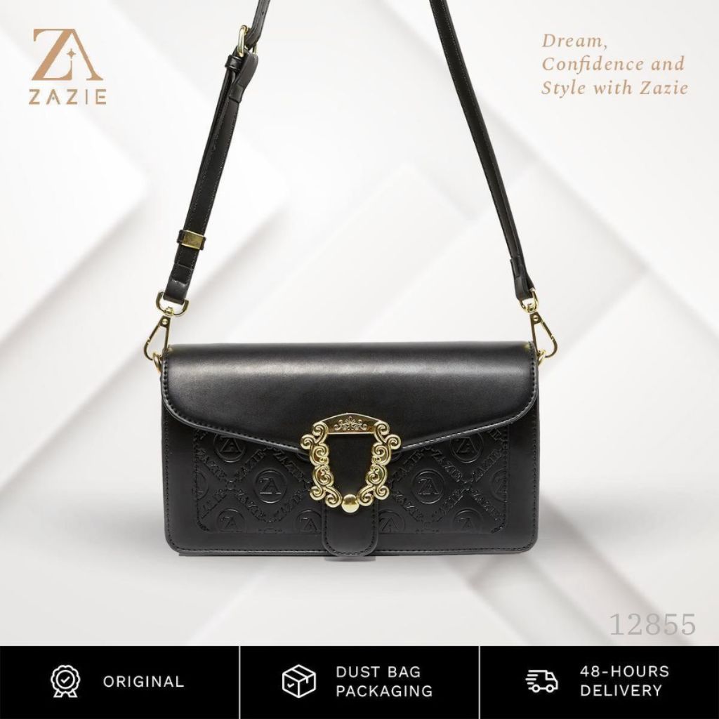 【ZAZIE】Alexa Bags - Tas Selempang Wanita, Fashion, PU Leather (12855)