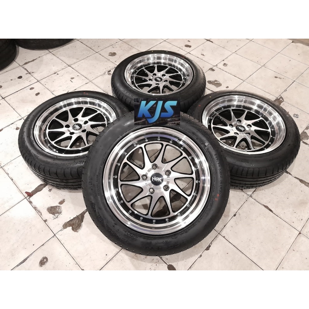 Pelek Racing Second HSR Ozora Ring 17 Pcd 5x114 Ban 225/55 R17 Buat HRV Innova Zenix Odyssey Cortez 