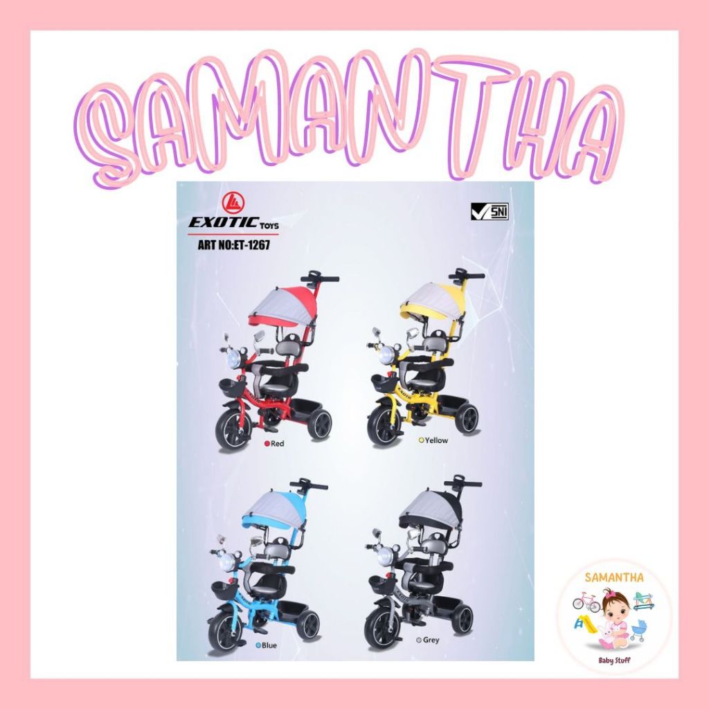 Sepeda Roda Tiga Exotic ET-1267