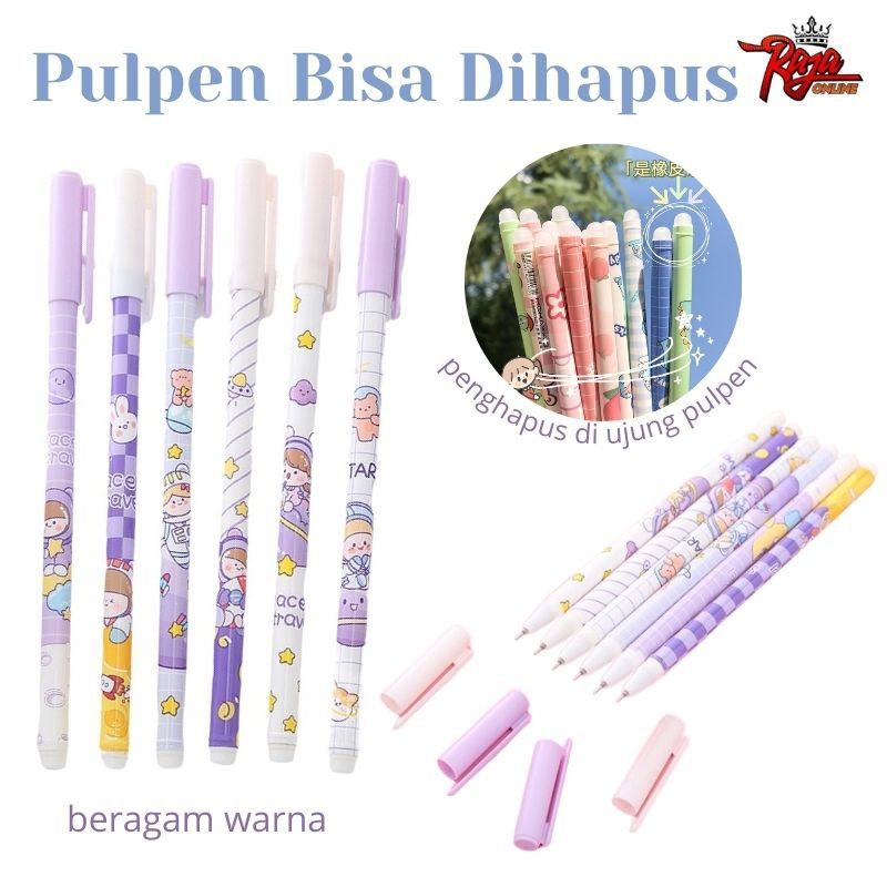 

PPP08 - Pulpen Gel Tinta Bisa Di hapus - Bolpoin Gel Erasable - Pulpen Lucu Korea