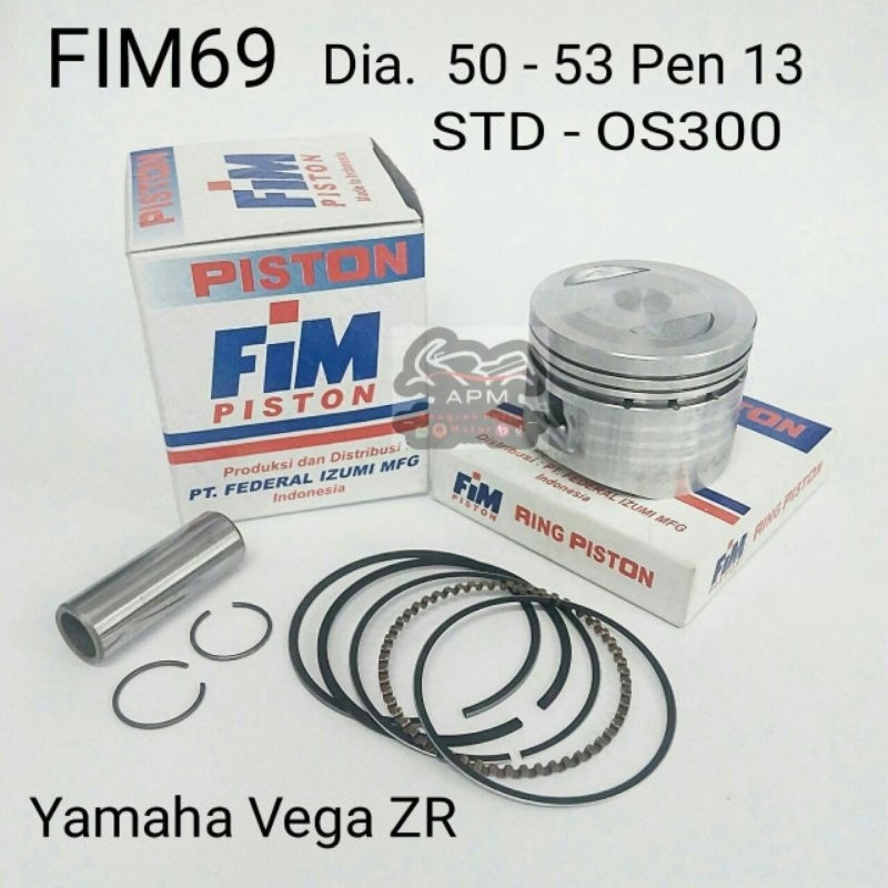 PISTON KIT/ PISTON SET FIM69 VEGA ZR, NEW JUPITER Z Os Std 025 050 075 100 150 200 FIM 69