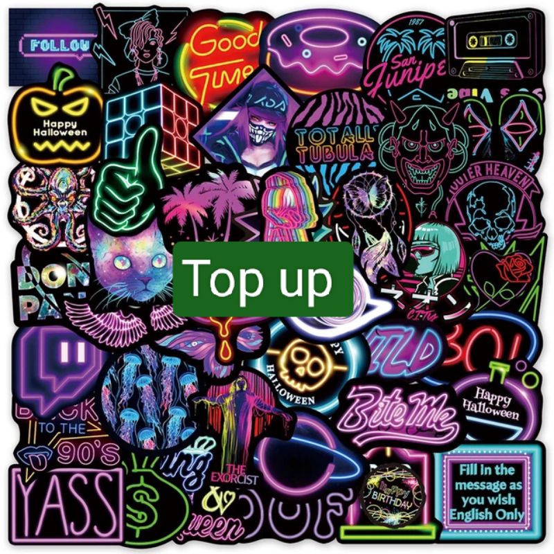 

Stiker logo sinar neon