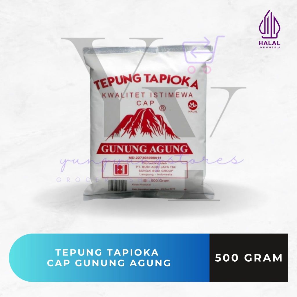 

Tepung Tapioka / Sagu Cap Gunung Agung 500 gram