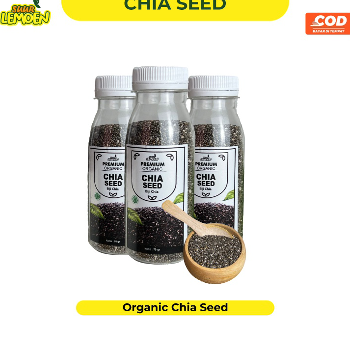 

➱➴≛❉ SUUR LEMOEN - Biji Chia Seed Organik 250gram 500 gram / Organic Chia Seed Mexico / Black Chia Seeds Untuk Diet Original Premium