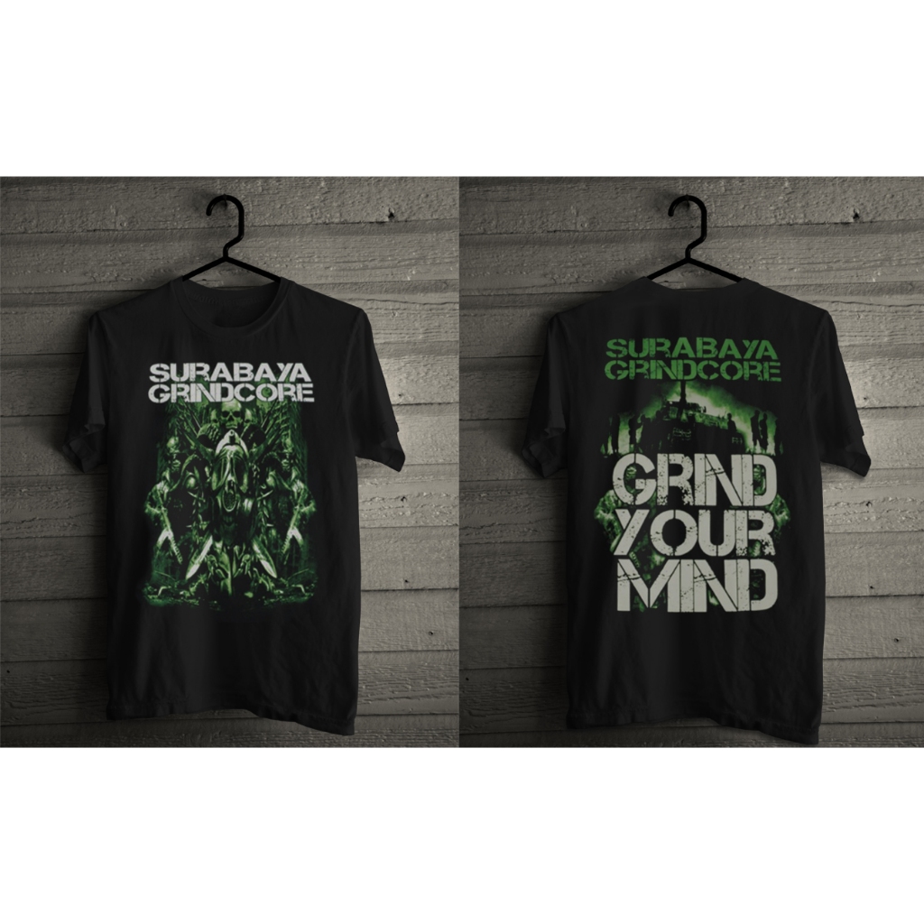 Kaos Lengan Pendek SURABAYA GRINDCORE