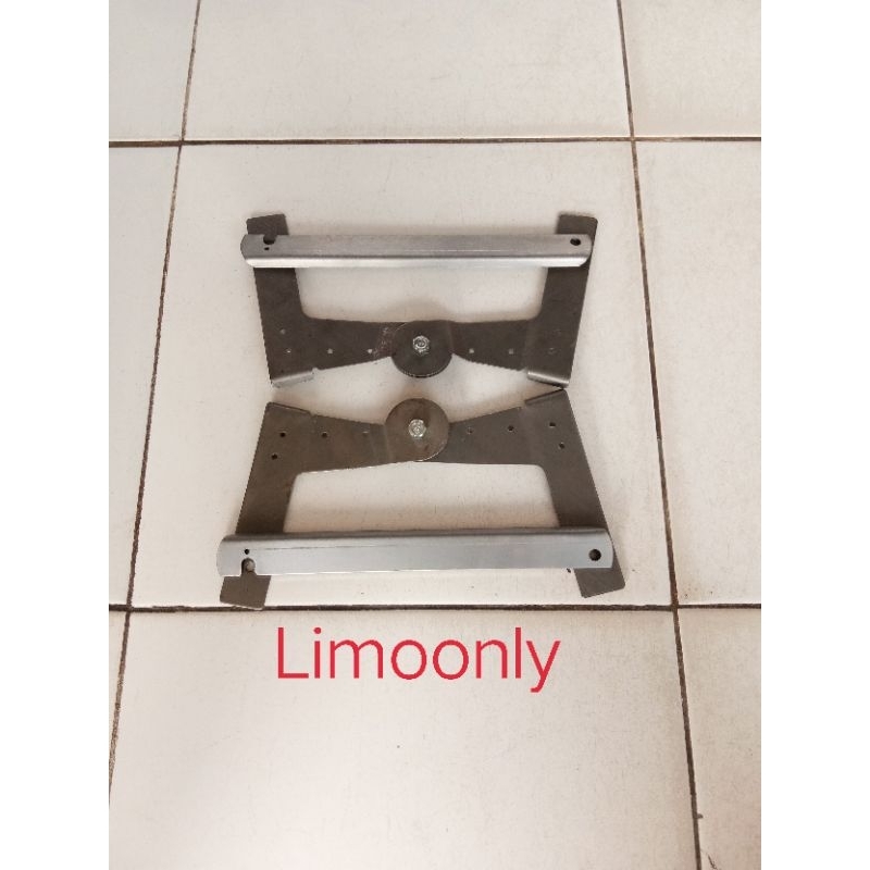 Engsel tangga lipat aluminium polos / Breket tangga baja ringan