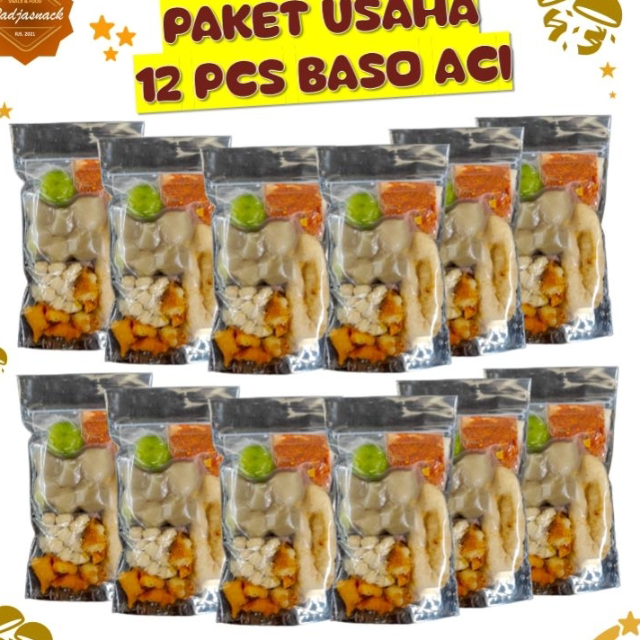 

➹→❆❂ PAKET HEMAT 12 BUNGKUS BASO ACI INSTAN SUPER MURAH Kirim Langsung