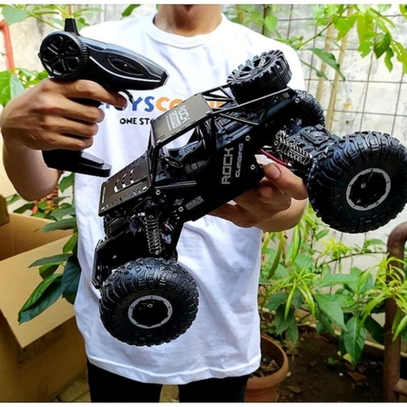 RC Rock Crawler 4WD Besar Remote Control Batre Cas - Mainan Mobil Remot Kontrol Car Jeep Offroad Cli