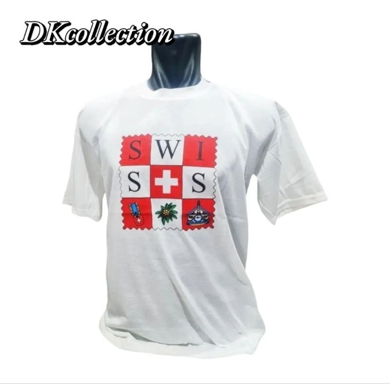 Kaos swiss kaos Switzerland Souvenir Swiss oleh oleh Swiss kaos negara swiss Souvenir switzerland