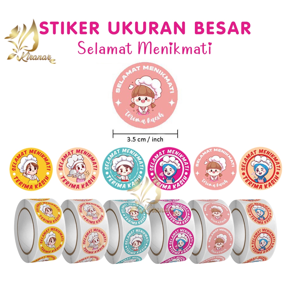 

LABEL STIKER SELAMAT MENIKMATI 3.5 CM TERIMA KASIH UKURAN BESAR SERIES