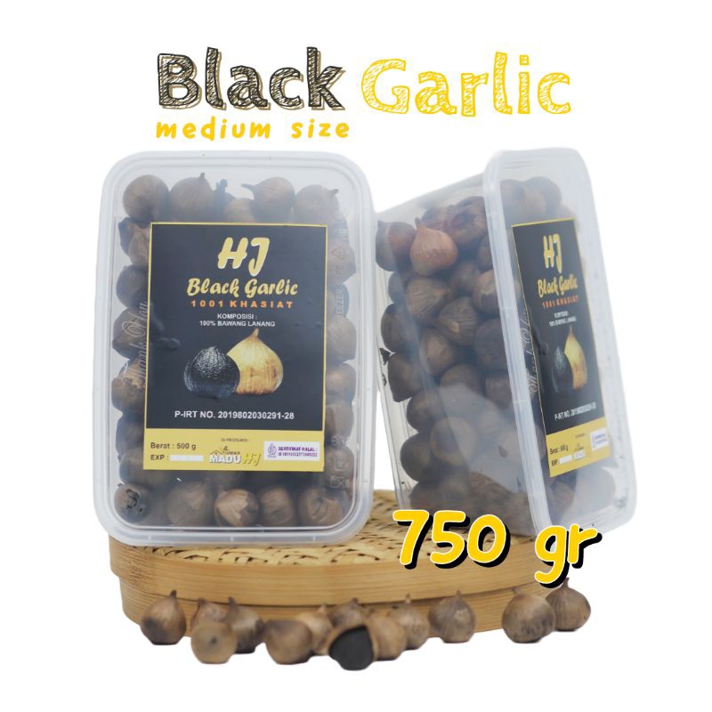 

Black Garlic Bawang Hitam Tunggal/Lanang 750gr 500gr