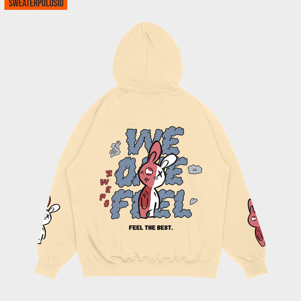 VIRAL SWEPO Hoodie Jumper We One Feel (SABLON) M-XXL (Pria & Wanita)
