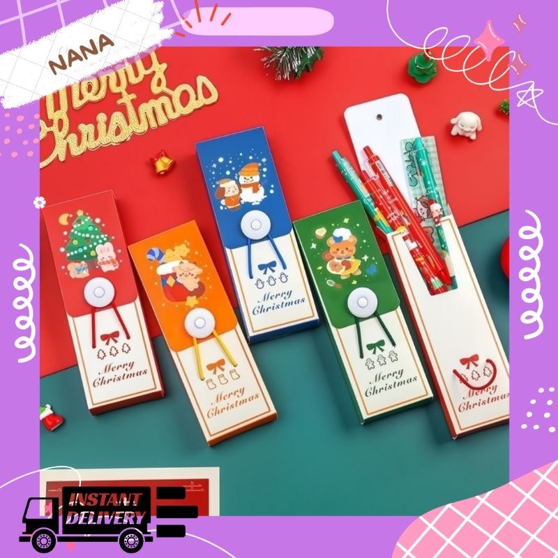 

KOTAK PENSIL KARTUN NATAL LUCU / TEMPAT PENSIL CHRITSMAS EDITION HN-06