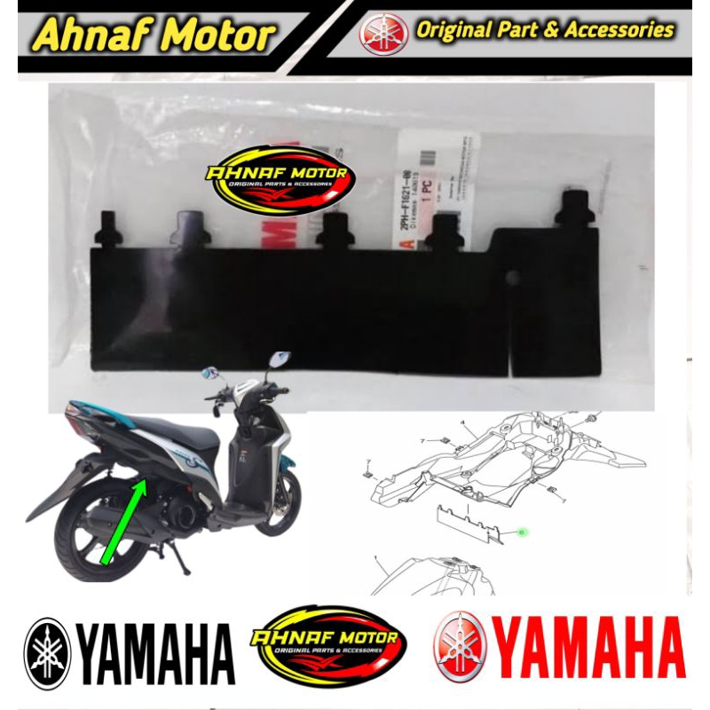Flap, Karet Penahan Lumpur Sparkbor Belakang Mio S Mio Z Mio M3 125 2PH-F1621-00 Original Yamaha Par