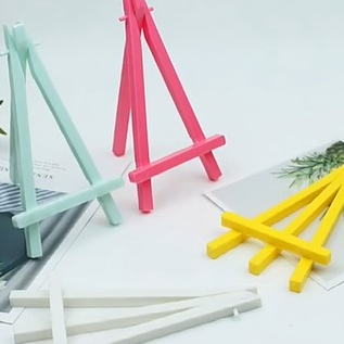 

↔✢❅ [BS] Mini Easel Dudukan Kanvas Lukis / Mini Plastic Artist Display Easel/Stand To Display Pictures