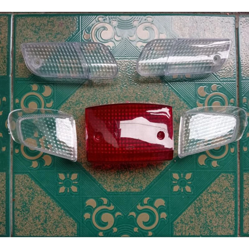 Mika sein depan bening dan mika stoplamp belakang Astrea grand legenda impressa mika set Astrea gran