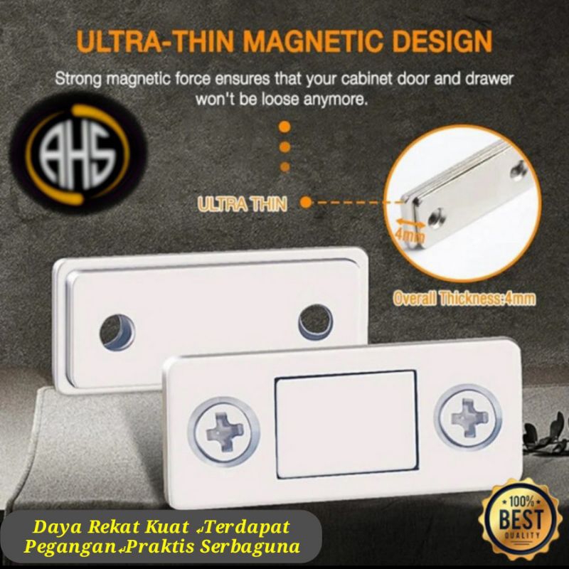 Magnet Penutup Pintu Lemari Etalase Perekat Penahan Pintu Laci Serbaguna Untuk Menahan Atau Mengunci