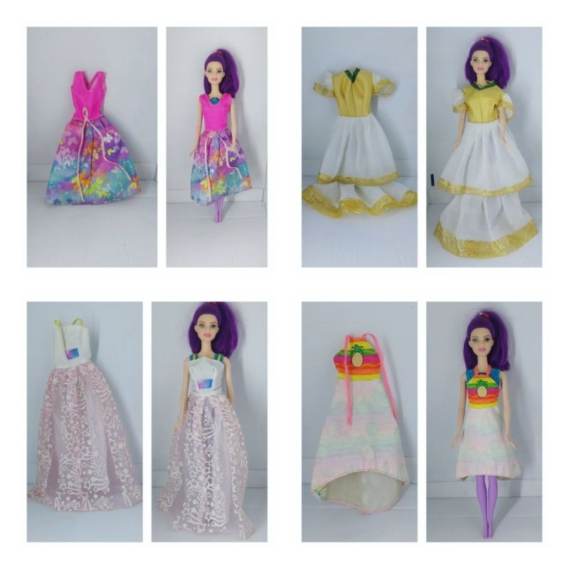 Preloved baju barbie gaun barbie/baju boneka barbie