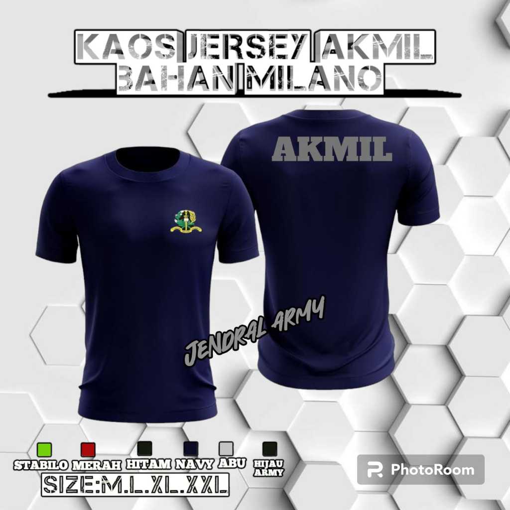 KAOS JERSEY AKMIL || KAOS AKADEMI MILITER || KAOS JERSEY DRYFIT BISA COD