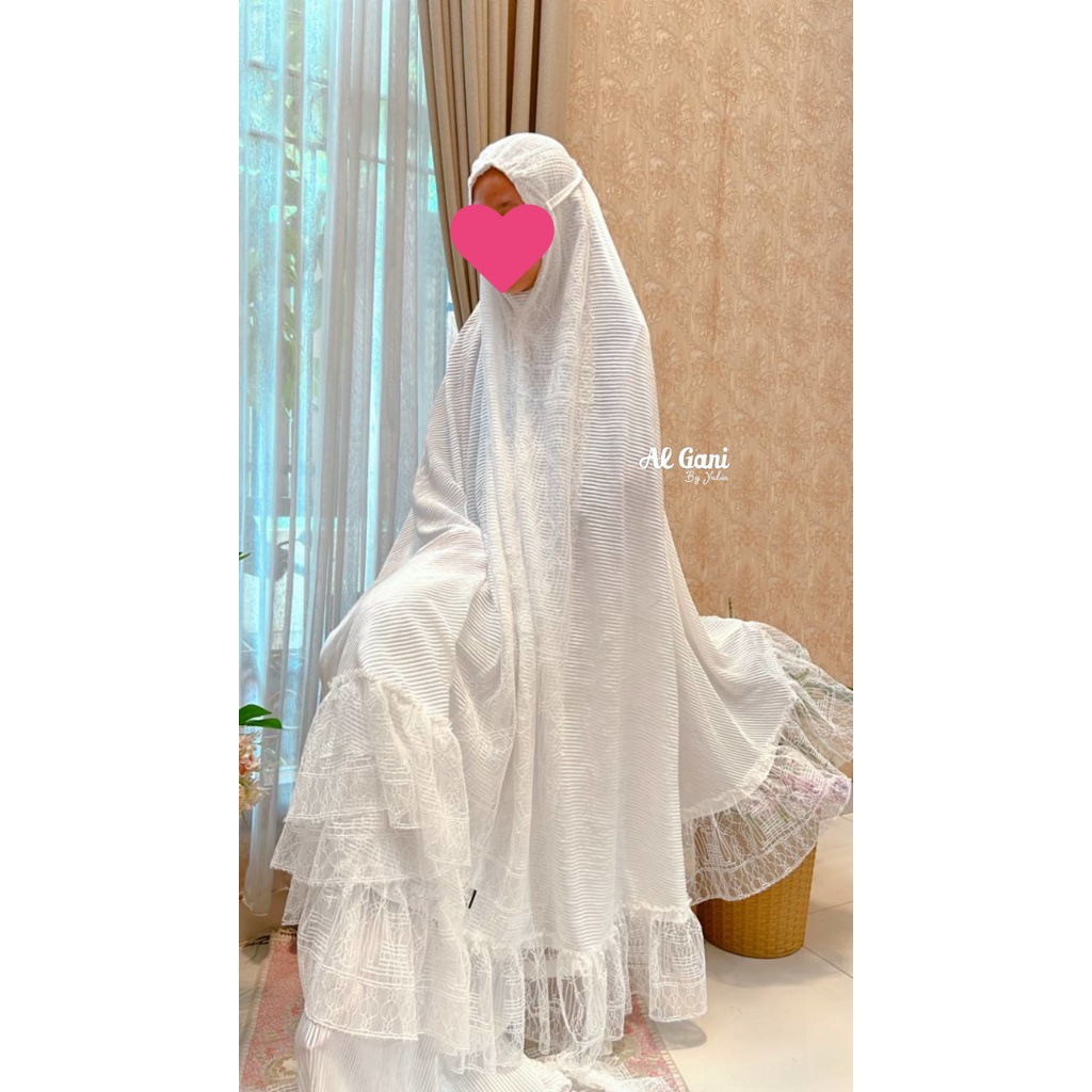 Mukena Al Gani Cleopatra Mukena Mahar  Exclusive / Mukena Cantik / Mukena Brukat / Mukena Mewah / Mu