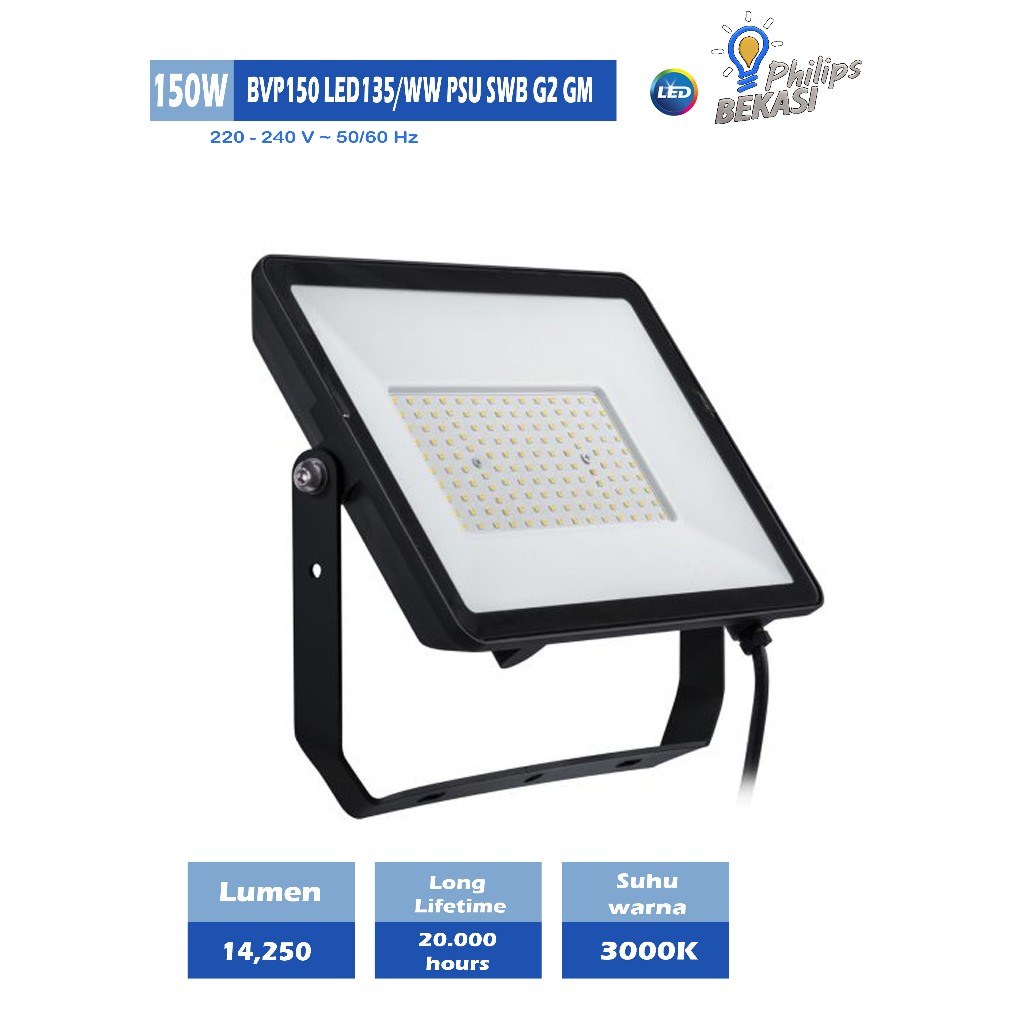 Lampu Sorot Philips BVP150 LED 135/WW PSU 150W SWB G2 GM - Kuning