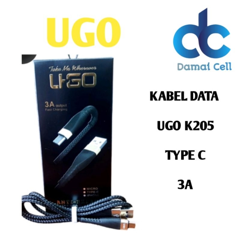 KABEL DATA UGO K205 TYPE-C