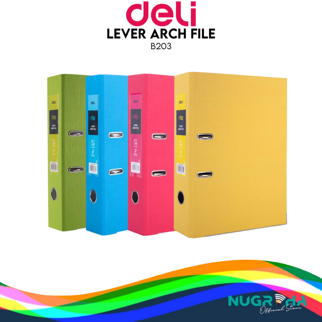 

Penpal Paper Lever Arch File / Ordner Kertas 3" FC Deli B203