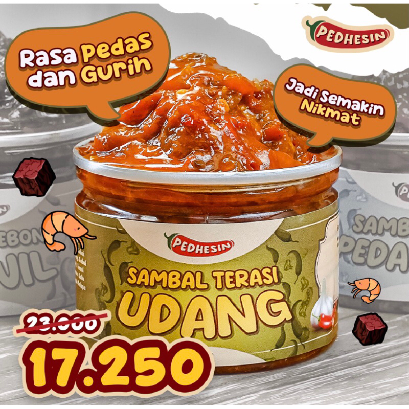 

Sambal Terasi Udang/Terasi/Udang