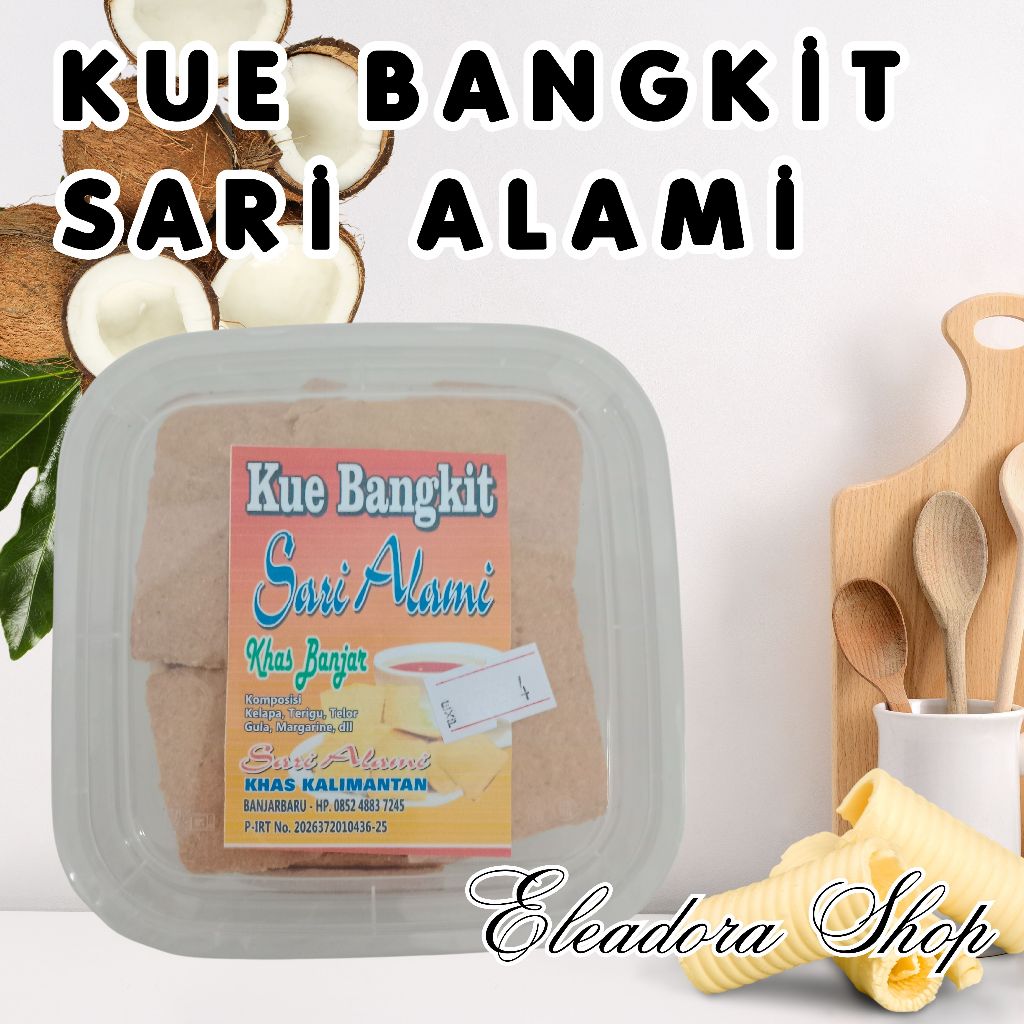 

Kue Bangkit Sari Alami Khas Banjar - Kue Tradisional Banjarmasin Kalimantan Selatan