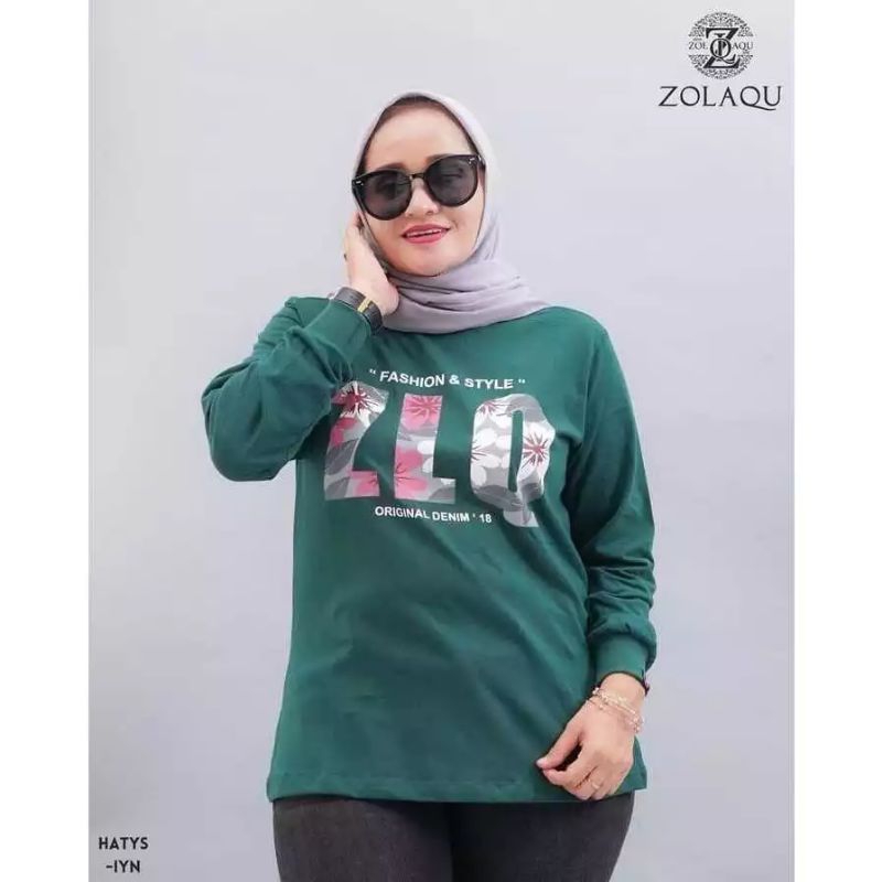 F) kaos zolaqu ORI / Kaos Lengan Panjang Zolaqu Original Cotton Combed 24s / Kaos Zolaqu FULL SIZE -