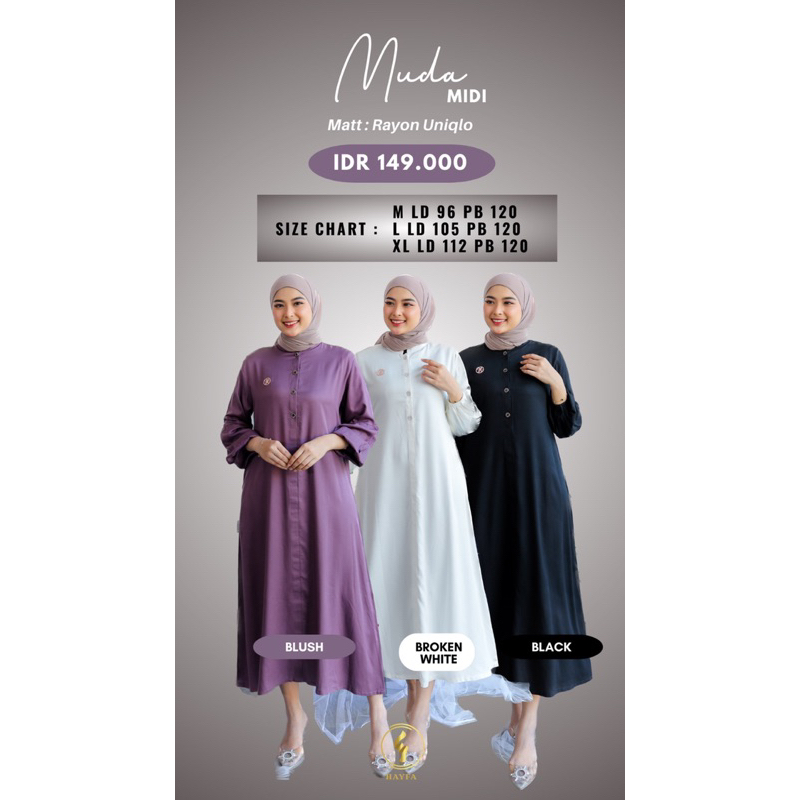 muda midi dress hayfa