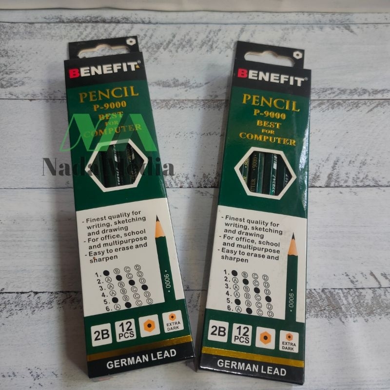 

Pensil 2B Benefit Hijau P-9000