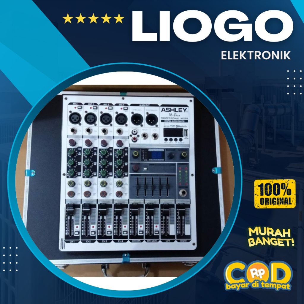 Mixer Audio 4 Channel Ashley M Four + Koper Original