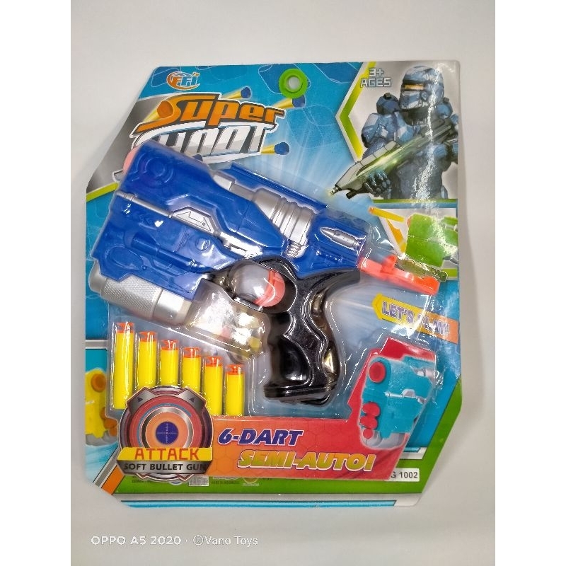 Mainan Pistol Peluru Busa