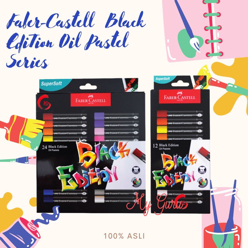 

[SET] FABER CASTELL BLACK EDITION OIL PASTEL SERIES / CRAYON FABER CASTELL BLACK EDITION