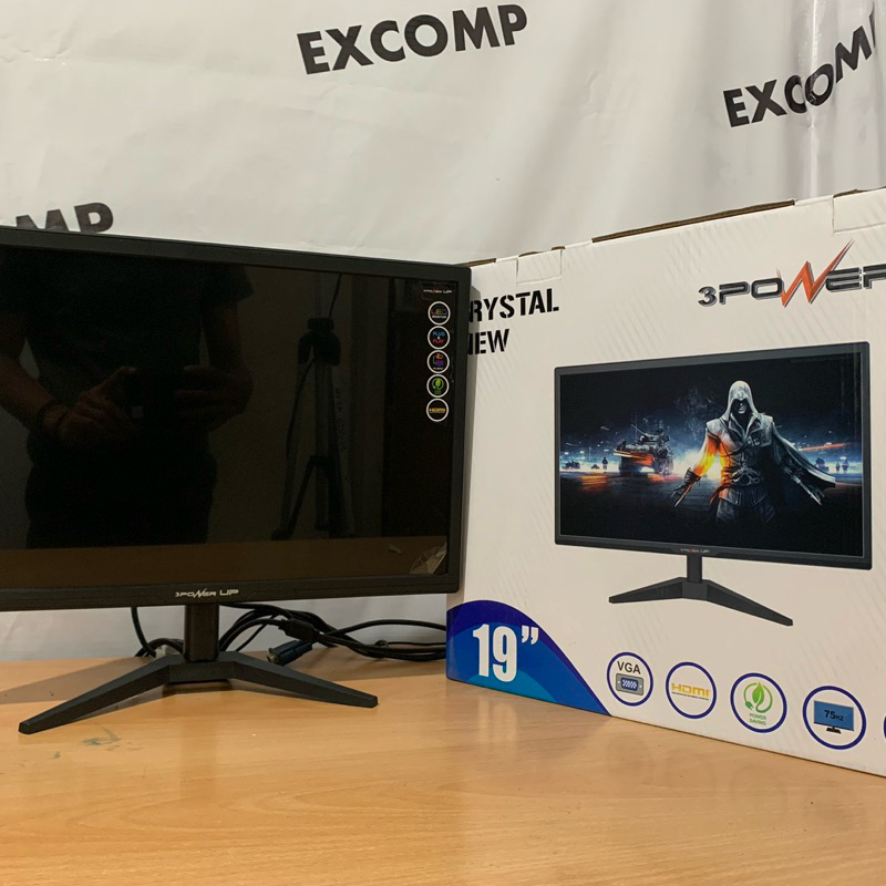 MONITOR PC LED 19" WIDESCREEN LED NEW LAYAR KOMPUTER