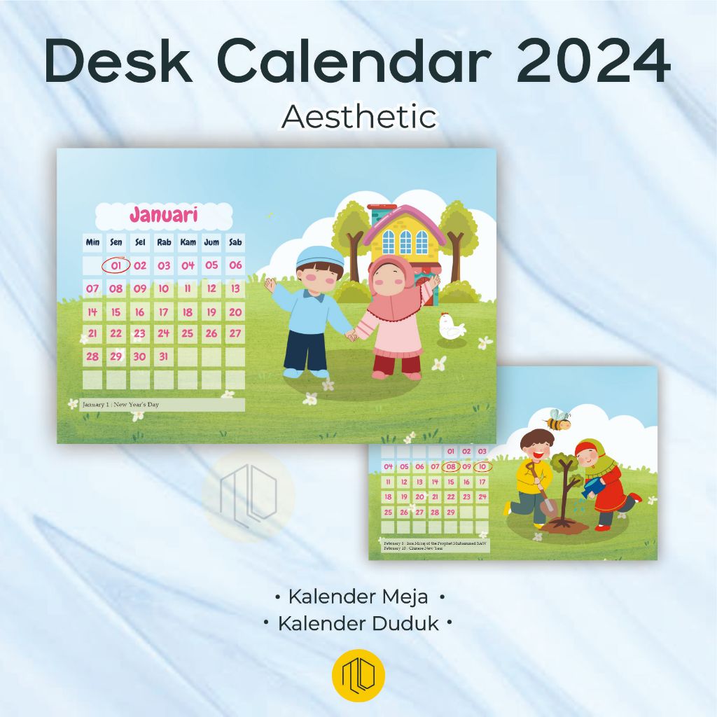 

KALENDER MEJA 2024 AESTHETIC DESAIN MUSLIM / Kalender Meja Harian 2024 | Kutipan Islami Setiap Hari | Kalender Meja / Kalender Duduk Tahun 2024 Desian Full Color Murah