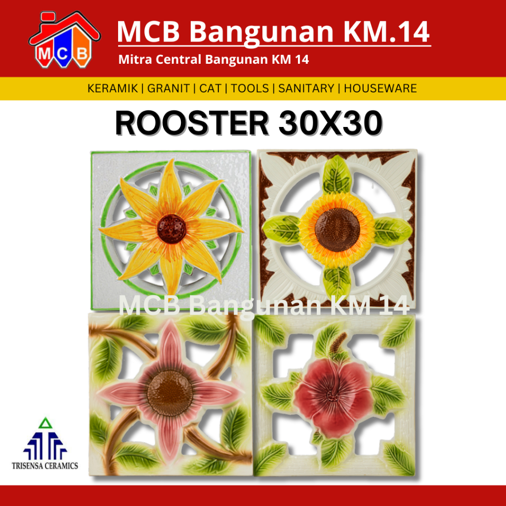 Roster Keramik Trisensa 30X30 Keramik / Lubang angin dinding