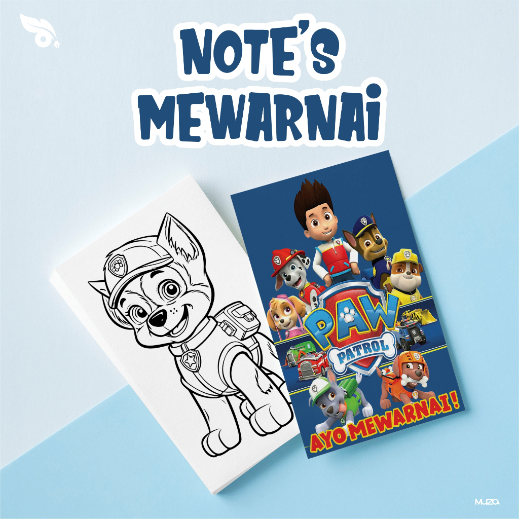 

Buku Kecil Mewarnai - Note Mewarnai Paw Patrol
