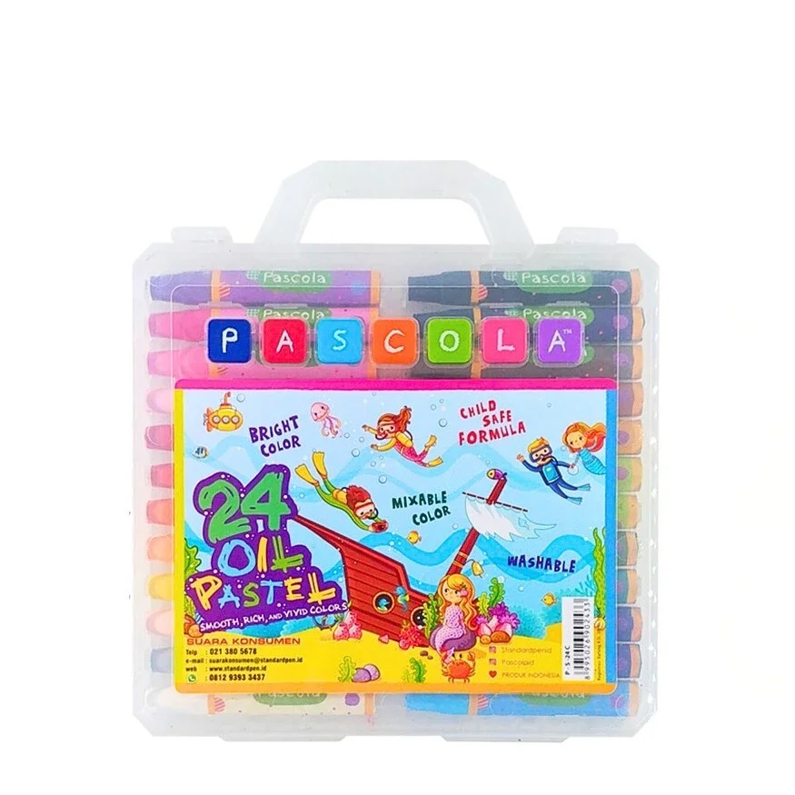 

KRAYON / CRAYON OIL PASTELS 24 PASCOLA WARNA PS-24C