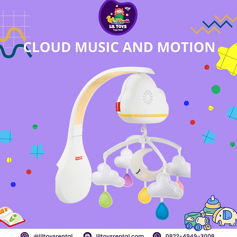 SEWA MAINAN TEMAN TIDUR ANAK (mattel fp cloud music & motion)
