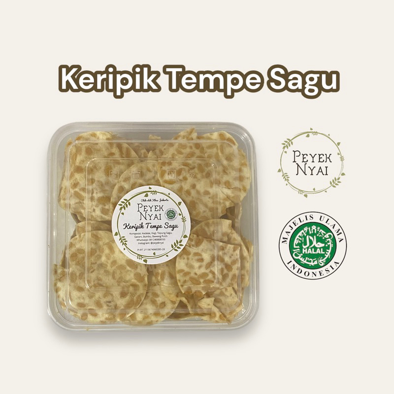 

PEYEK NYAI - Keripik Tempe Sagu (Large/Toples Kotak)