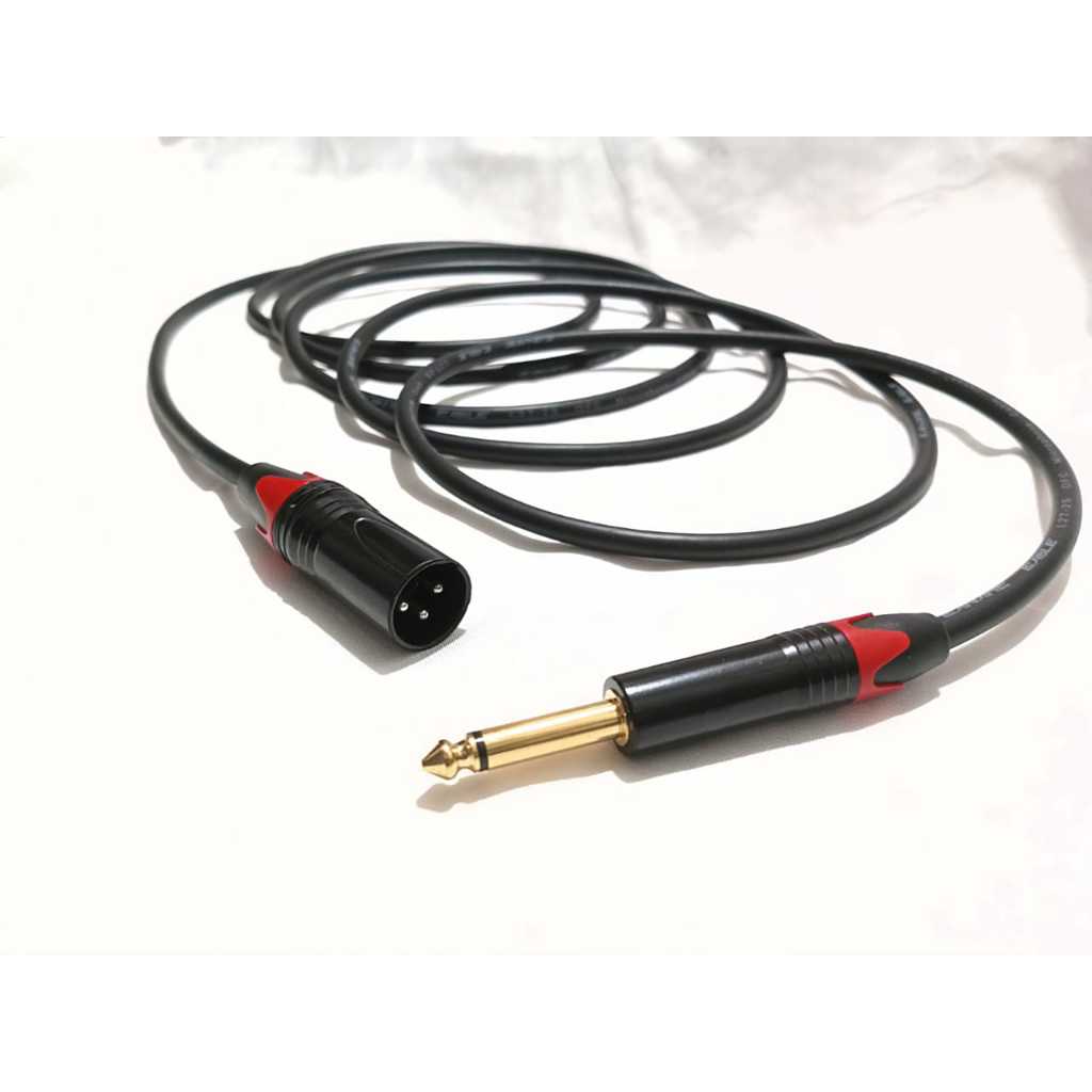 KABEL CANON XLR MALE (COWOK) KE AKAI MONO BLACK 1-3 METER