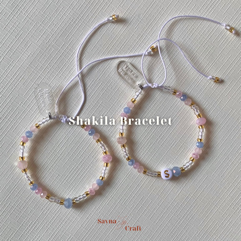 Shakila Bracelet - Gelang Tali | Gelang Inisial | Gelang Serut