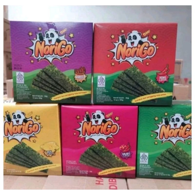 

Norigo Rumput Laut Rijau Seaweed 1 Pack isi 12 Pcs