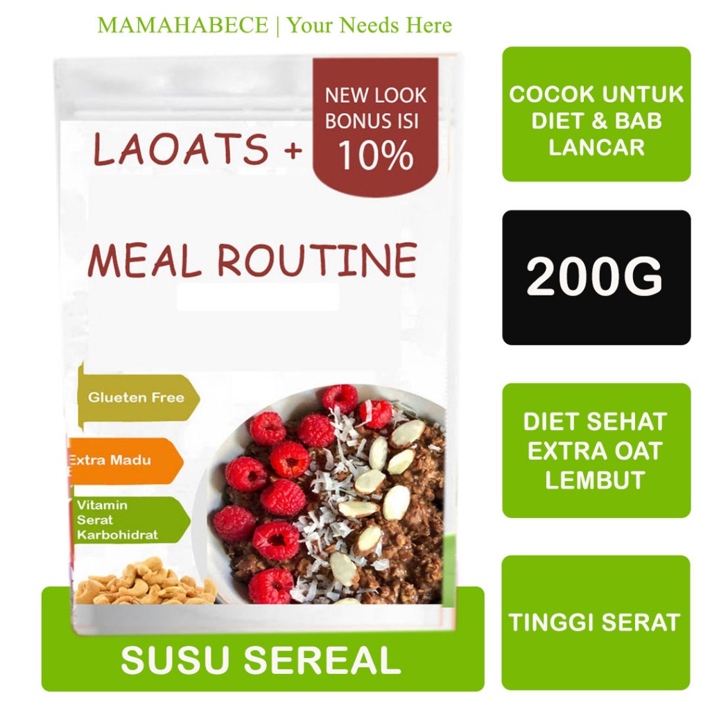 

Meal Replacememt Penurun Berat Badan Pelangsing Badan Cemilan Diet Rendah Kalori Snack Diet Cemilan Sehat Laoats (200G)