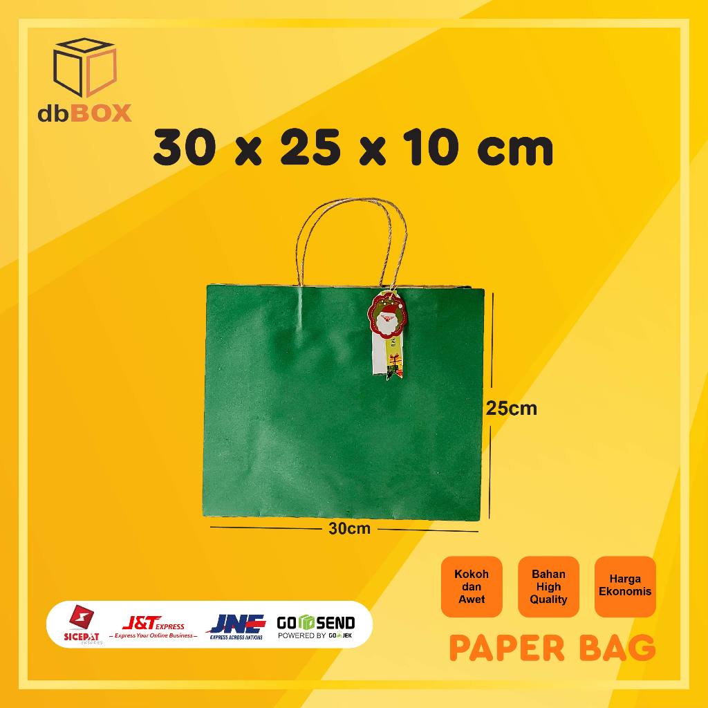 

CHRISTMAS Paperbag 30x10x25 kantong kado kantong kertas edisi natal