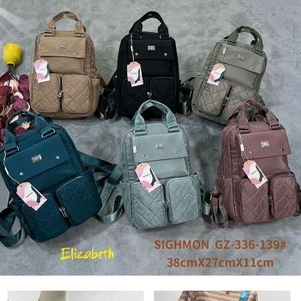 SG336 Tas Ransel. Wanita Tas Laptop 14in Sighmon Elizabeth