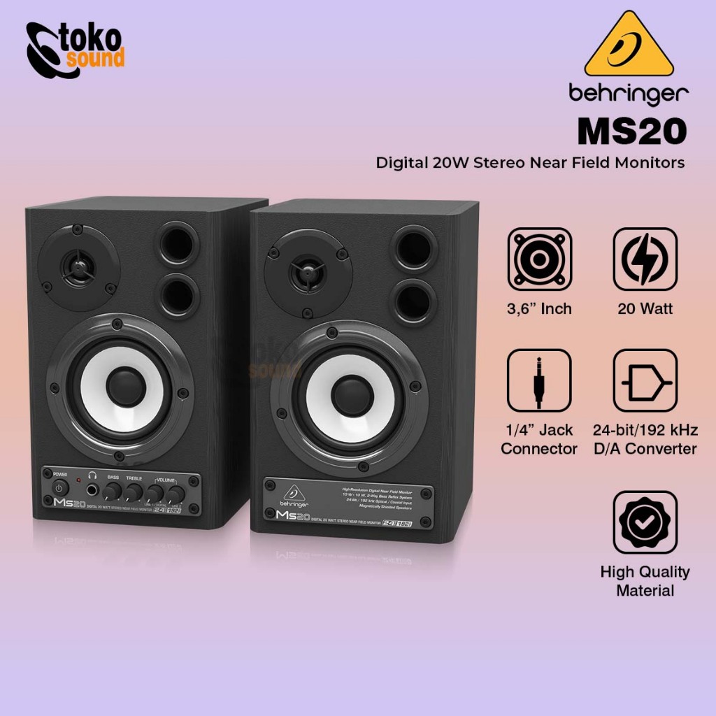 Behringer MS20 - Digital Multimedia Monitor Speaker Studio