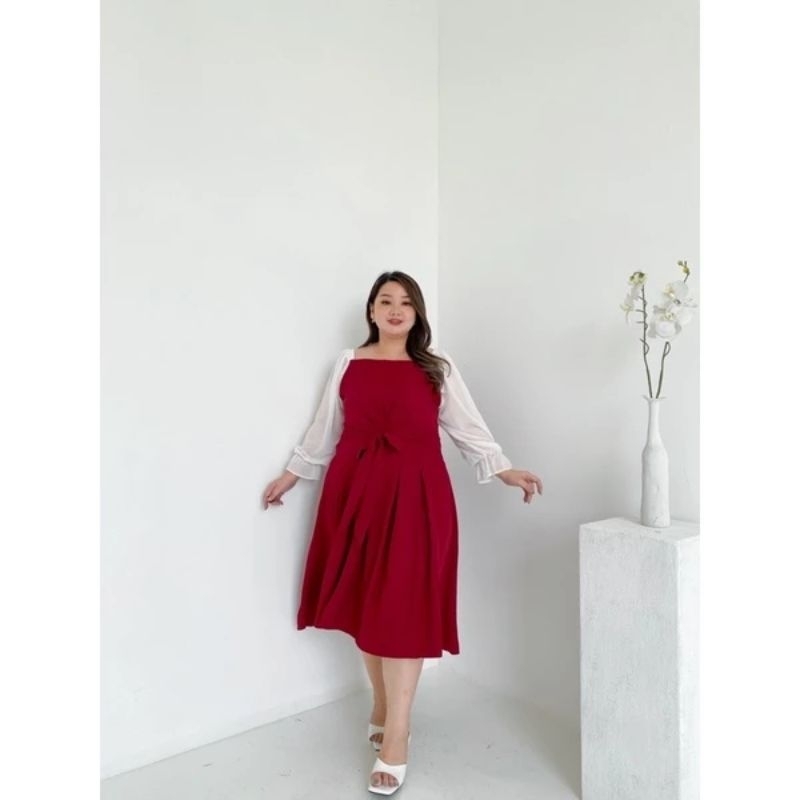 Mecca - Dress Sabrina,Dress Kasual,Dress Kekinian,Dress Jumbo